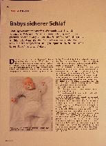 Vorschauseite 1: Babys sicherer Schlaf