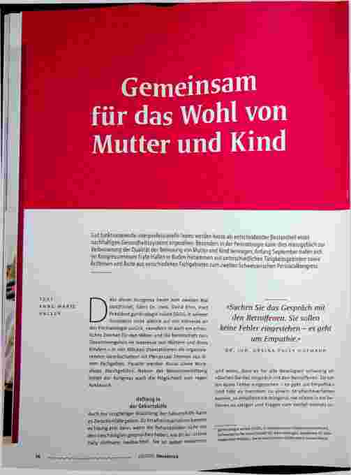 Vorschauseite 1: Gemeinsam für das Wohl von Mutter und Kind
