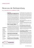 Vorschauseite 1: Neues aus der Rechtsprechung