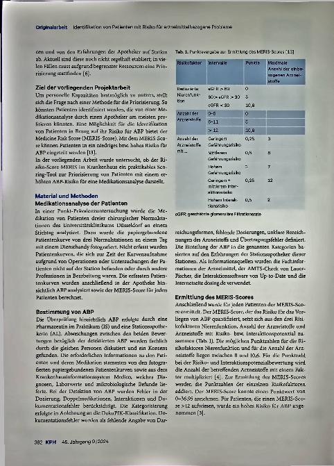 Vorschauseite 2: Identifikation von Patienten mit Risiko für arzneimittelbezogene Probleme