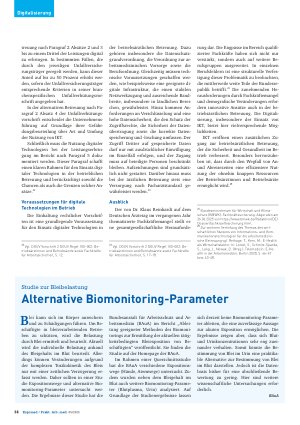 Vorschauseite 4: Betriebsärztliche Betreuung im digitalen Wandel