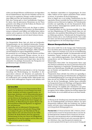 Vorschauseite 2: Therapeutisches Boxen