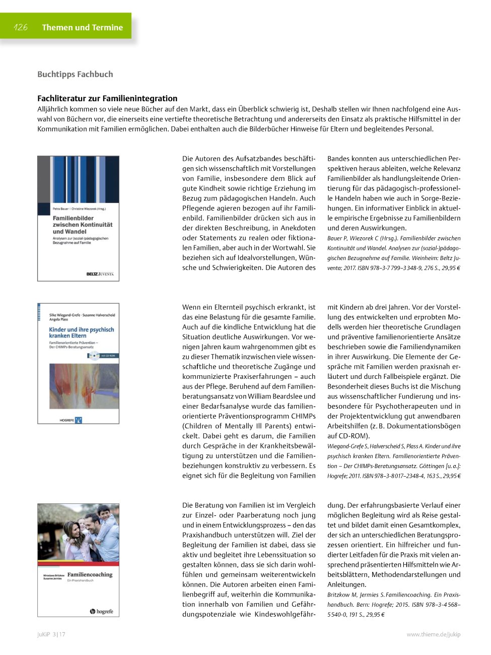 Vorschauseite 1: Buchtipp: M. Britzkow, S. Jermies: Familiencoaching