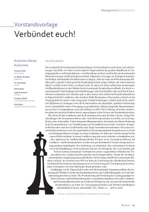 Vorschauseite 1: Vorstandsvorlage Verbündet euch!