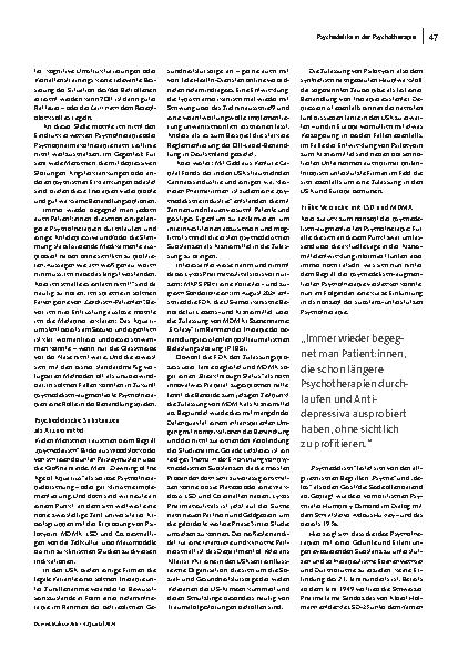 Vorschauseite 2: Psychedelisch-augmentierte Psychotherapie: Ein Einblick in Geschichte und Anwendung