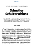 Vorschauseite 1: Schneller Schulterschluss