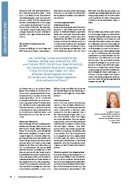Vorschauseite 3: Weichenstellung in der Gesundheitsversorgung Zwischen politischen Versprechen und Fortschritten in der Reha-Branche