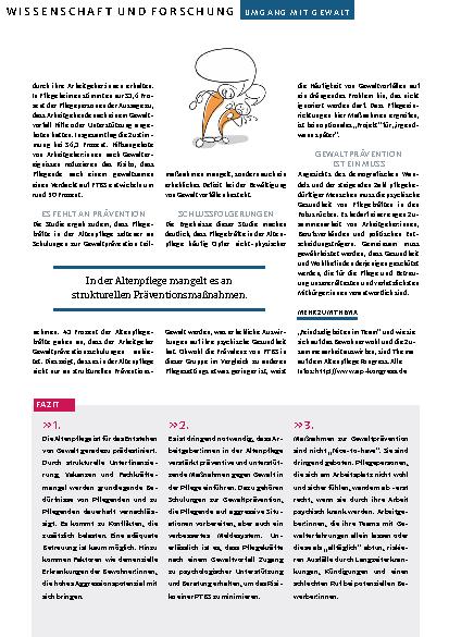 Vorschauseite 3: Gewaltprävention ist ein Muss.