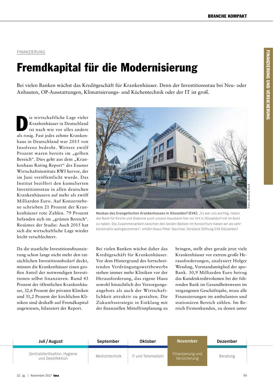 Vorschauseite 1: Finanzierung: Fremdkapital für die Modernisierung