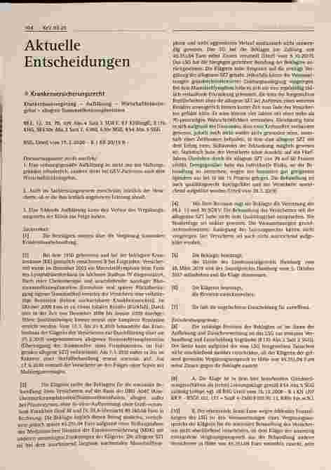Vorschauseite 1: Aktuelle Entscheidungen