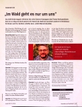 Vorschauseite 1: "Im Wald geht es nur um uns."