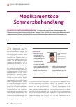 Vorschauseite 1: Medikamentöse Schmerzbehandlung