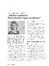 Vorschauseite 1: "Stärken ausbauen - Herausforderungen annehmen"