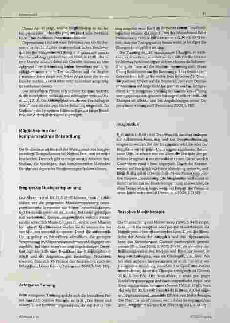 Vorschauseite 2: Komplementäre Behandlungen bei Morbus Parkinson
