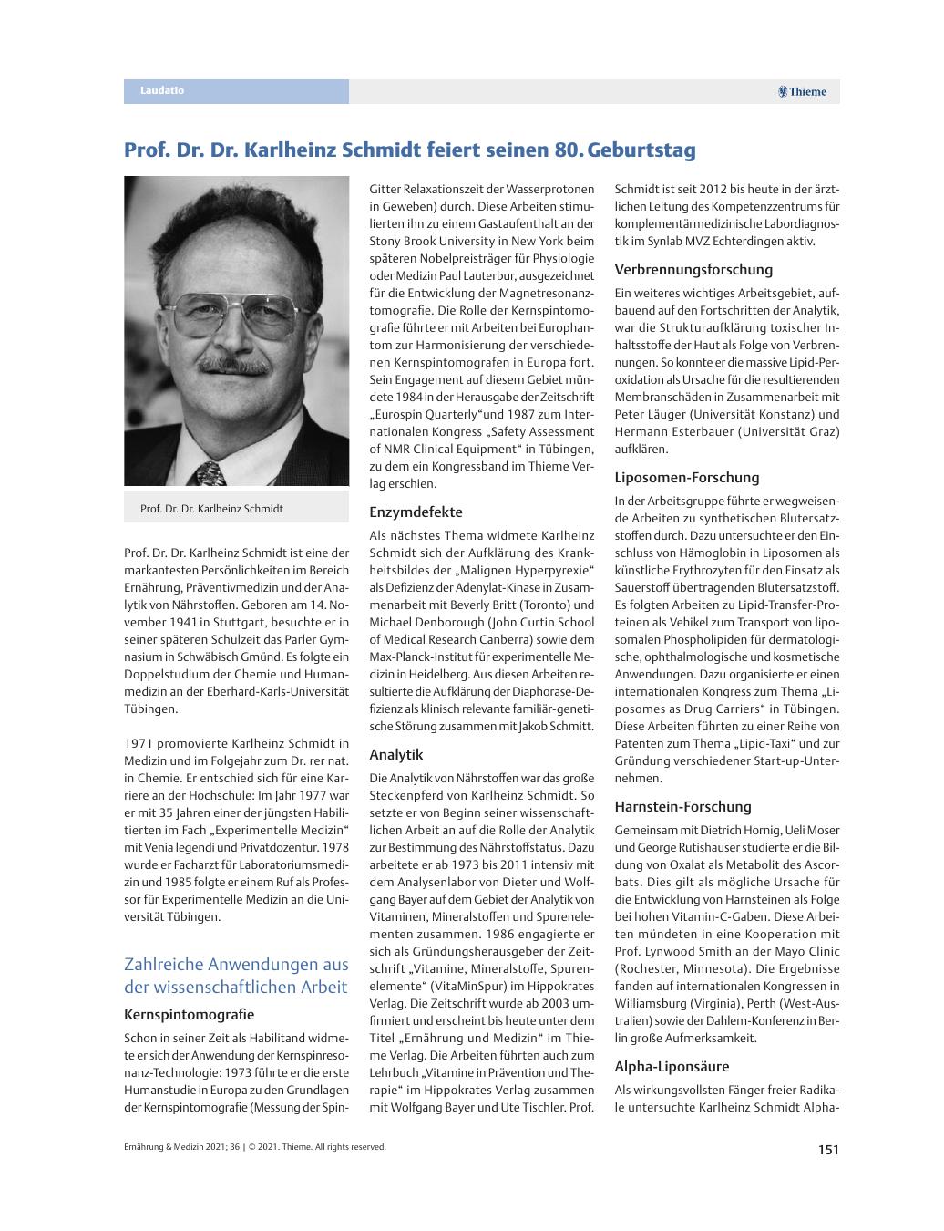 Vorschauseite 1: Laudatio