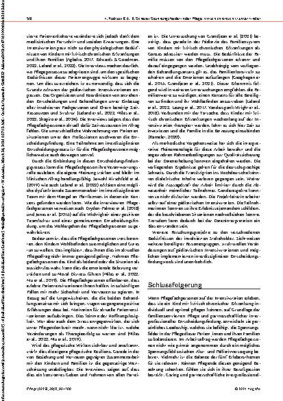 Vorschauseite 6: Spannungsfelder in der Pflege von Kindern mit kritisch chronischen Erkrankungen