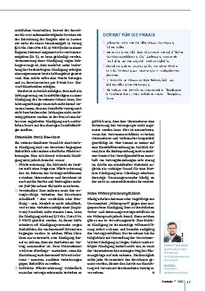 Vorschauseite 2: Gewalt, Zahlungsverzug und Diebstähle im Pflegeheim