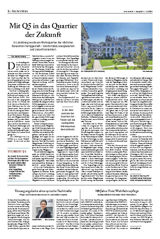 Vorschauseite 1: Mit Q5 in das Quartier der Zukunft