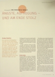 Vorschauseite 1: ÄNGSTE, AUFREGUNG UND AM ENDE STOLZ