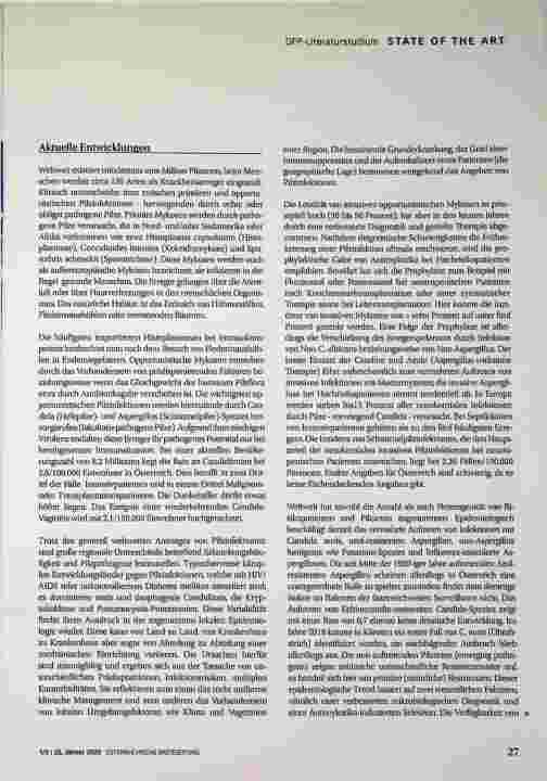 Vorschauseite 2: Update: Pilzerkrankungen