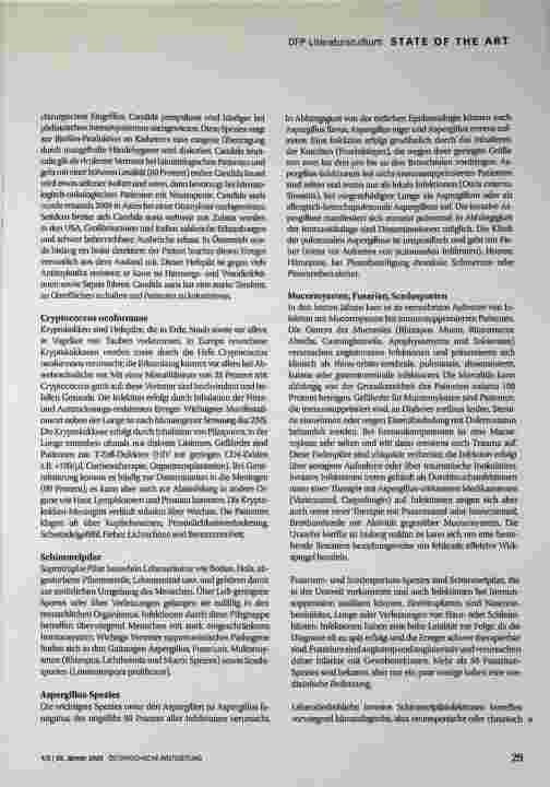 Vorschauseite 4: Update: Pilzerkrankungen