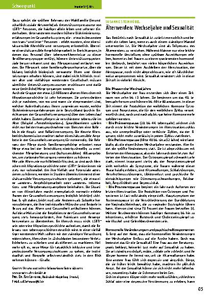 Vorschauseite 1: Älterwerden: Wechseljahre und Sexualität