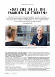 Vorschauseite 1: "Das Ziel ist es, die Familien zu stärken."