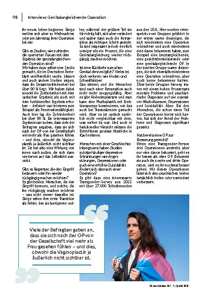 Vorschauseite 3: Die Lebensqualität ist signifikant besser als vor der OP