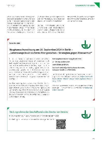 Vorschauseite 2: Arbeitskreis „Neue Strategien für den sozialen Raum“