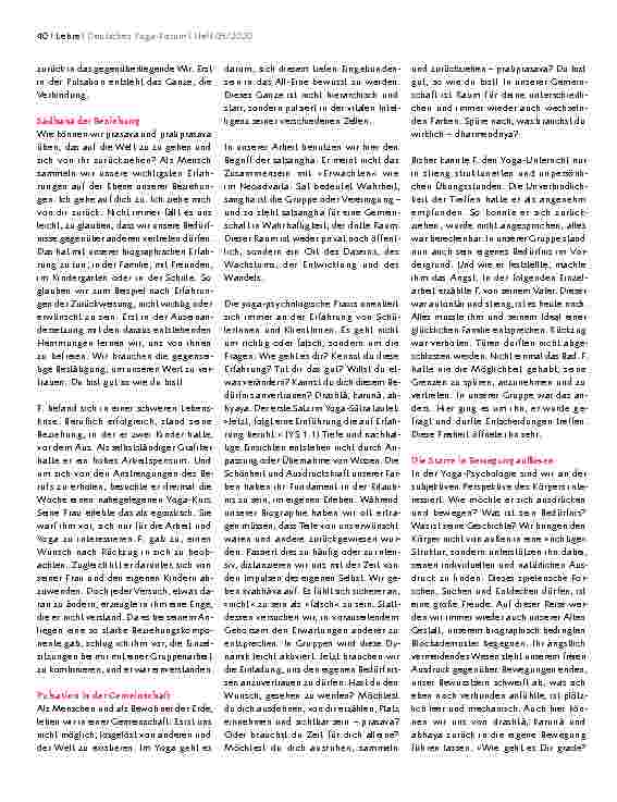 Vorschauseite 3: YOGA-PSYCHOLOGISCHE PRAXIS Starre in Bewegung auflösen – im Rhythmus der Verbundenheit