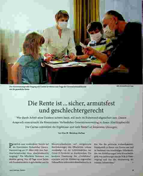 Vorschauseite 1: Die Rente ist...sicher, armutsfest und geschlechtergerecht.