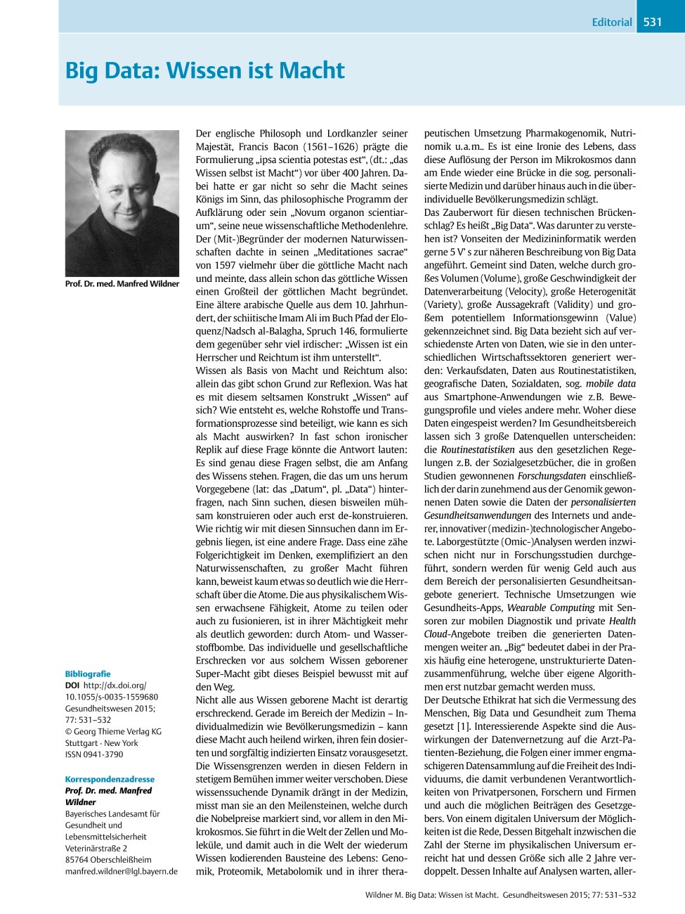 Vorschauseite 1: Big Data: Wissen ist Macht