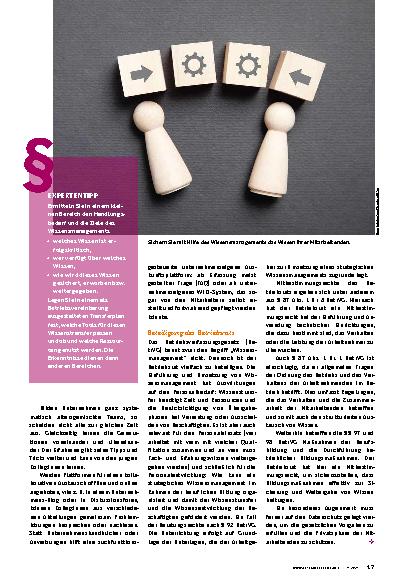 Vorschauseite 2: Das Wissen sichern