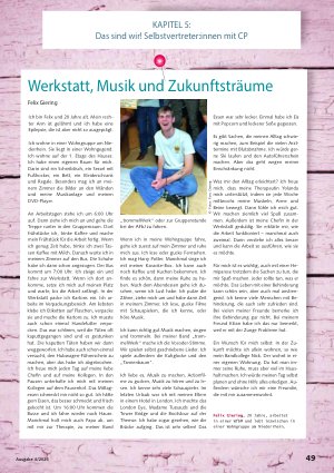 Vorschauseite 1: Werkstatt, Musik und Zukunftsträume