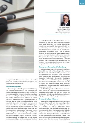 Vorschauseite 2: Sturz im Homeoffice Arbeitsunfall oder nicht?