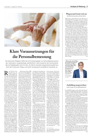 Vorschauseite 1: Klare Voraussetzungen für die Personalbemessung