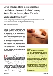 Vorschauseite 1: "Für mich selbst ist Sexualität bei Menschen mit Behinderung kein Tabuthema, aber für sehr viele andere schon."