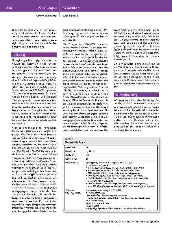 Vorschauseite 2: Fulminante Sepsis mit Multiorganversagen unter immunsuppressiver Therapie – ein Fallbericht