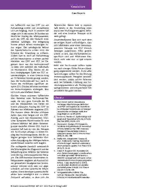 Vorschauseite 5: Fulminante Sepsis mit Multiorganversagen unter immunsuppressiver Therapie – ein Fallbericht
