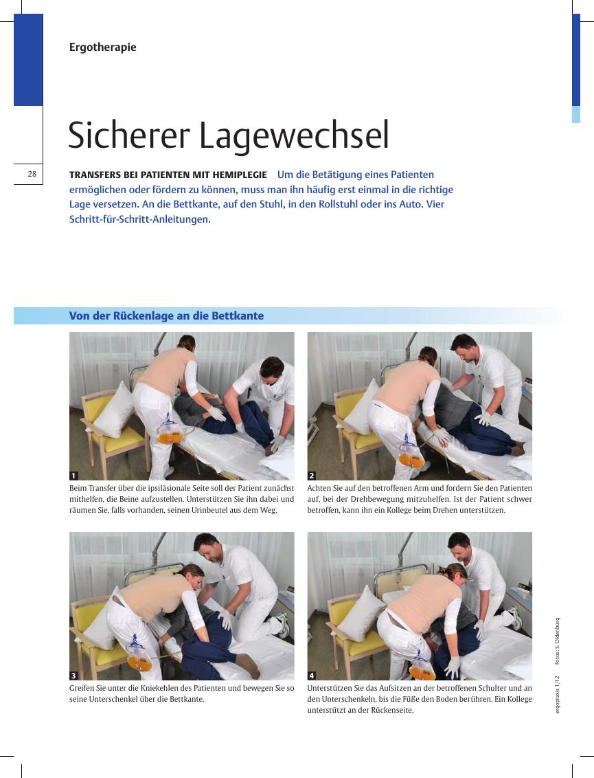 Vorschauseite 1: Transfers bei Patienten mit Hemiplegie ? Sicherer Lagewechsel