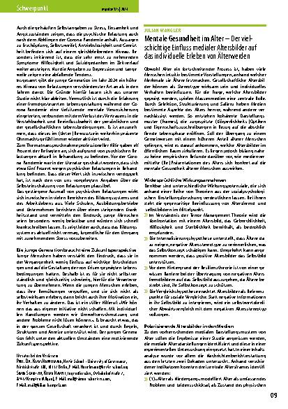 Vorschauseite 2: Die mentale Gesundheit von Jugendlichen