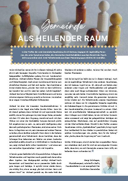 Vorschauseite 1: Gemeinde als heilender Raum