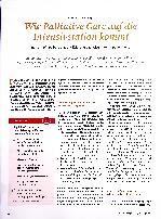 Vorschauseite 1: Wie Palliative Care auf die Intensivstation kommt