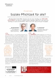 Vorschauseite 1: Pro und Contra Soziale Pflichtzeit für alle?