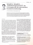 Vorschauseite 1: Spieglein, Spieglein. .. - „Schönheitsoperationen“ im Leistungsrecht der gesetzlichen Krankenversicherung