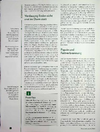 Vorschauseite 3: Praktische Papaya Papain als wertvoller bioverfügbarer Baustoff.