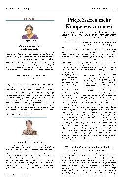 Vorschauseite 1: Pflegekräften mehr Kompetenz zutrauen