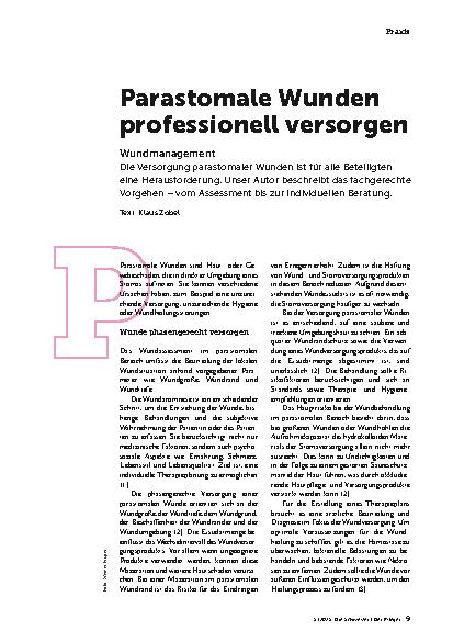 Vorschauseite 2: Parastomale Wunden professionell versorgen