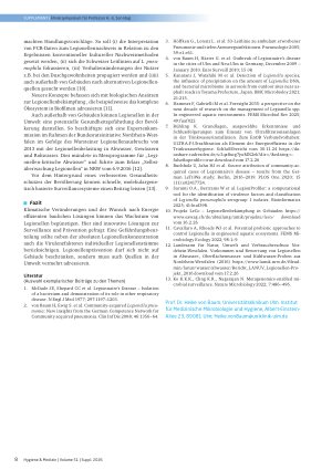 Vorschauseite 2: Hygiene forscht – Legionellen