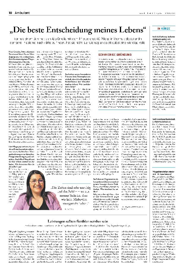 Vorschauseite 1: "Die beste Entscheidung meines Lebens"
